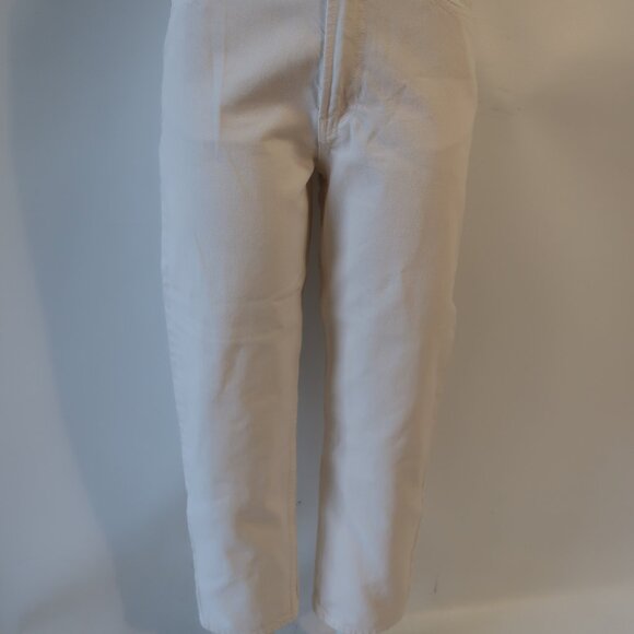 Women Mother Snacks Natural Wash HW Double Stack Ankle High Rise Denim Jeans 27 - Picture 4 of 11